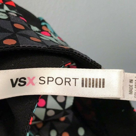VSX Sport Victoria's Secret Women's Bra S/P Orange Blue Gray Black Mesh - Picture 6 of 6